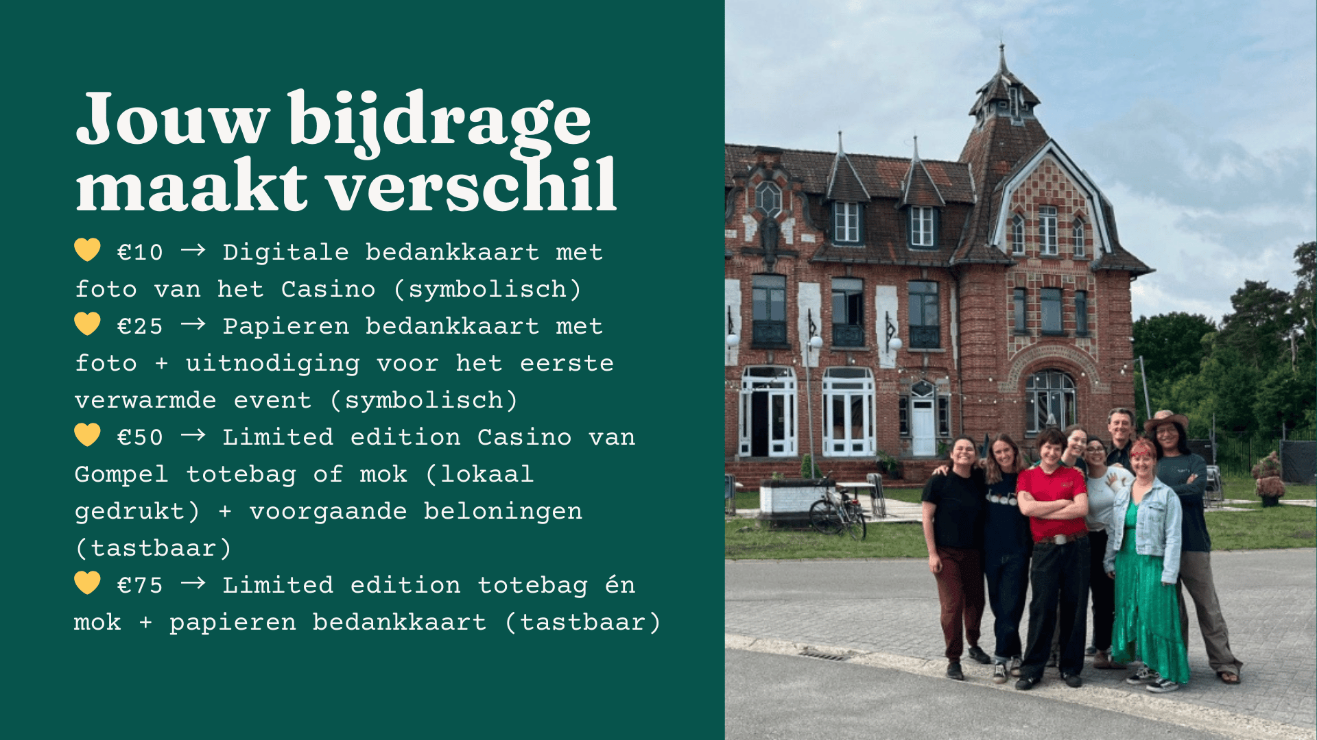 bijdrage crowdfunding casino van gompel